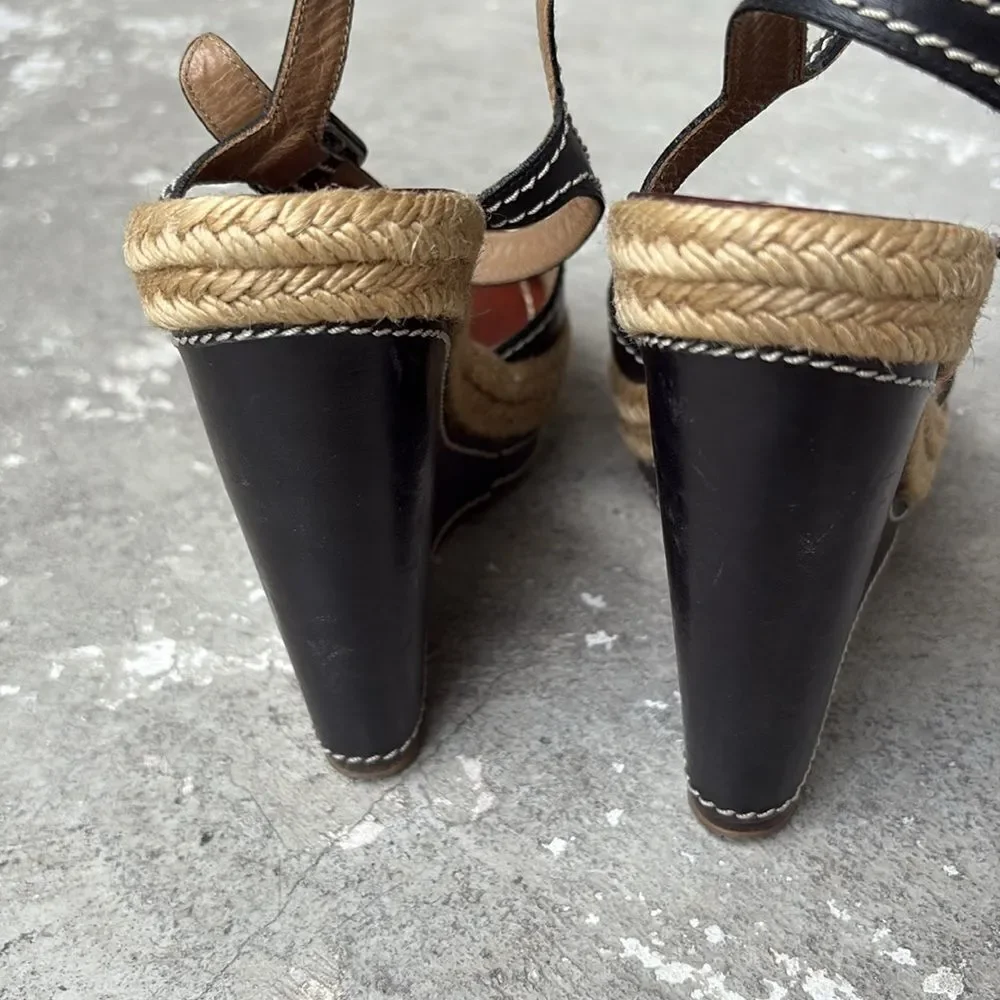 Christian Louboutin wedge rope platforms